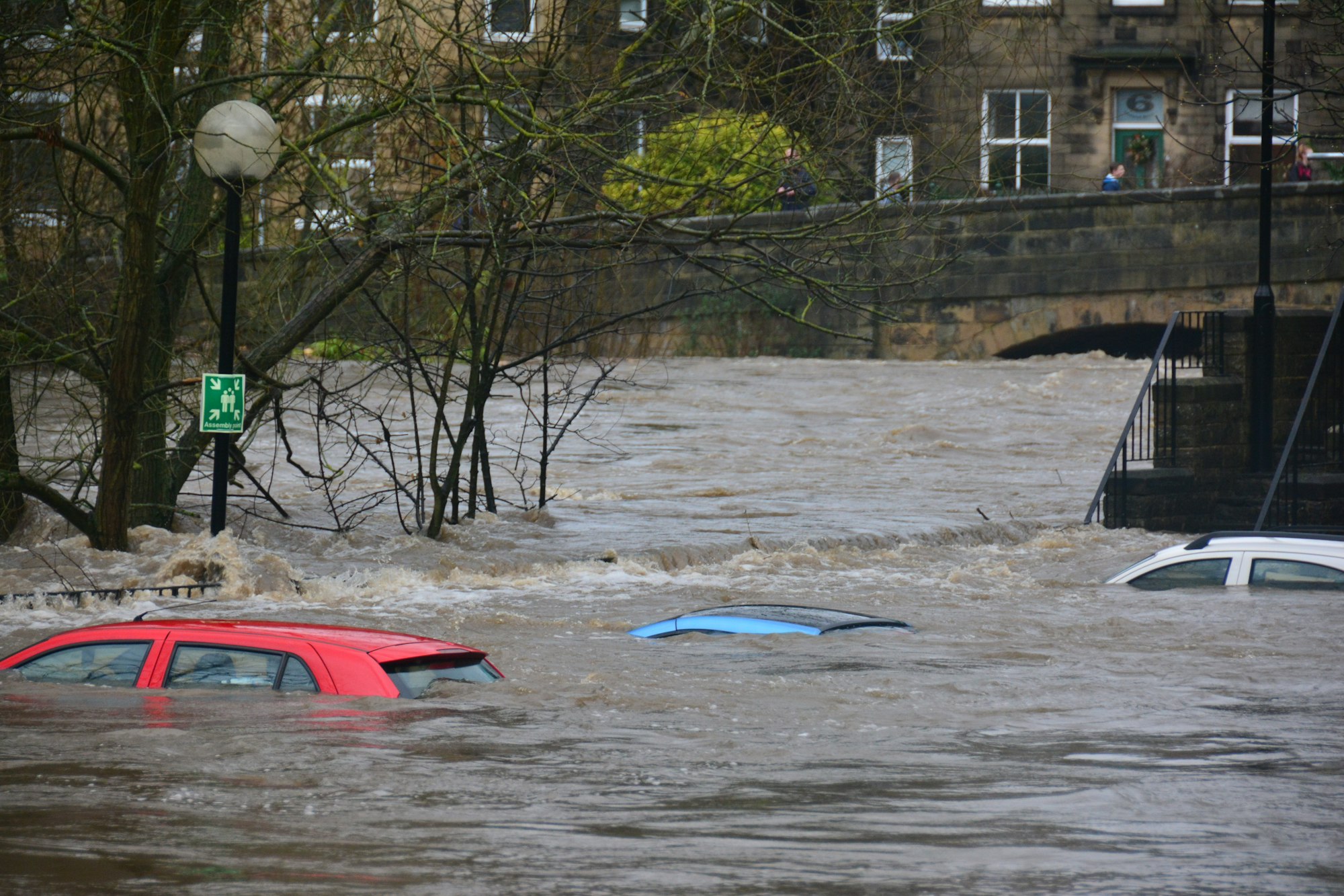 Flooded street